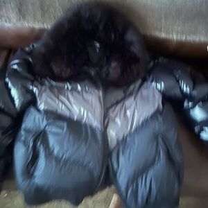 Jordan Craig black and gray puffer coat XL